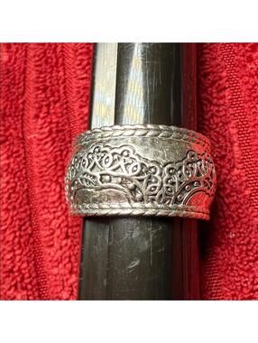 JAI John Hardy Sterling Silver Wide Filigree Band Ring 10g 925 Thailand